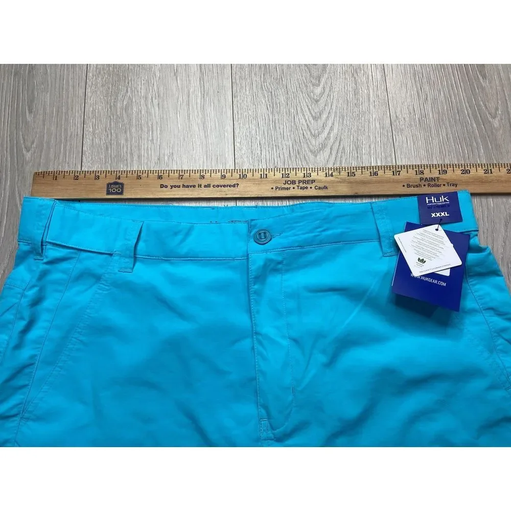 HUK Shorts Men 3XL Julep Blue Rogue 18